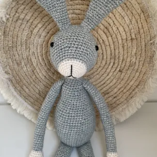 Snuf Konijn Blauw - gehaakte knuffel