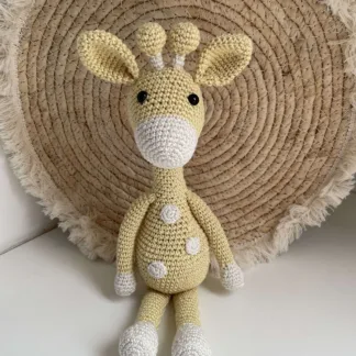 Kleine Giraf Geel - gehaakte knuffel