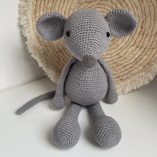 Muis Grijs - gehaakte knuffel
