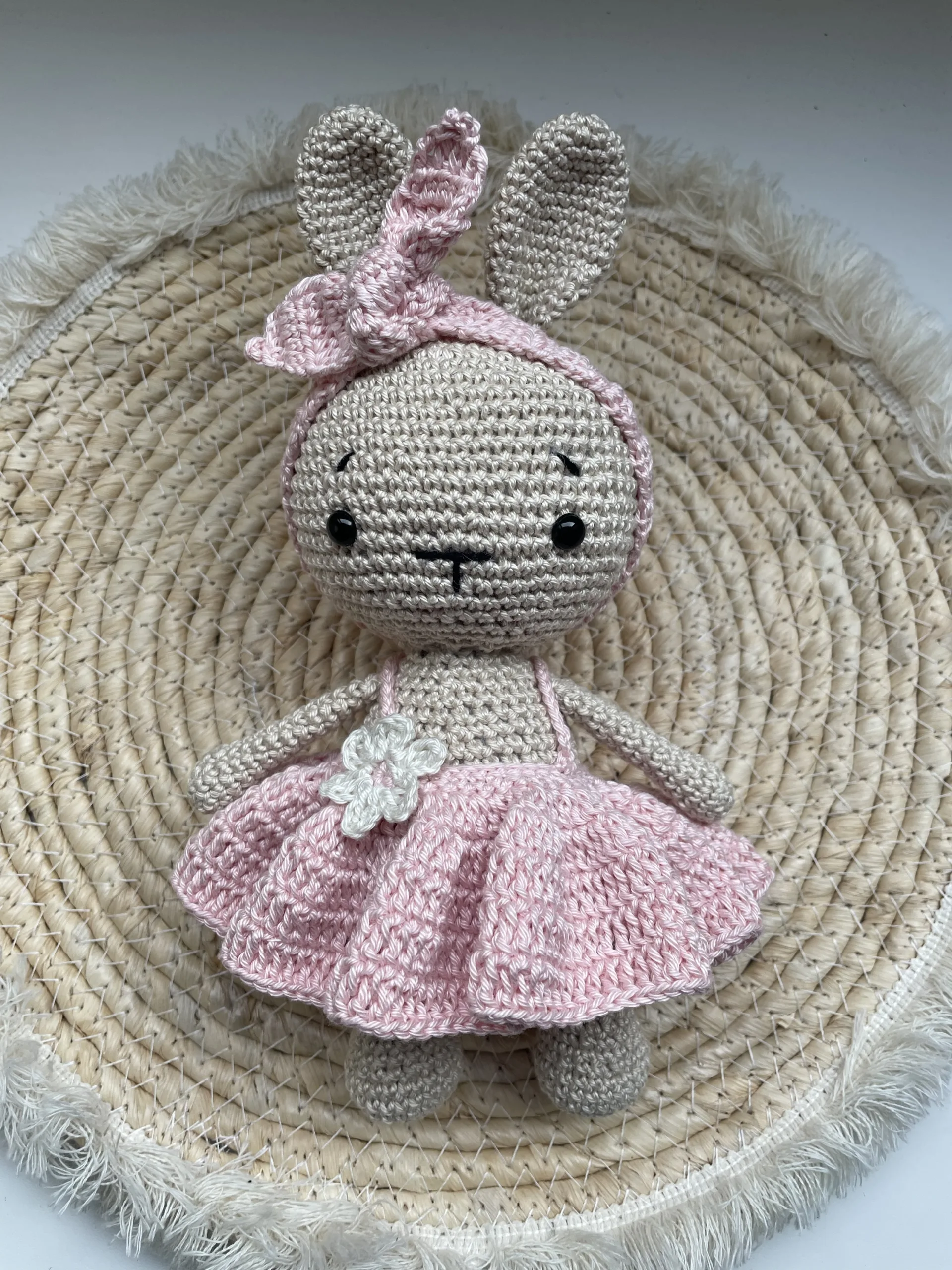 Konijntje Daisy Licht-Roze - gehaakte knuffel