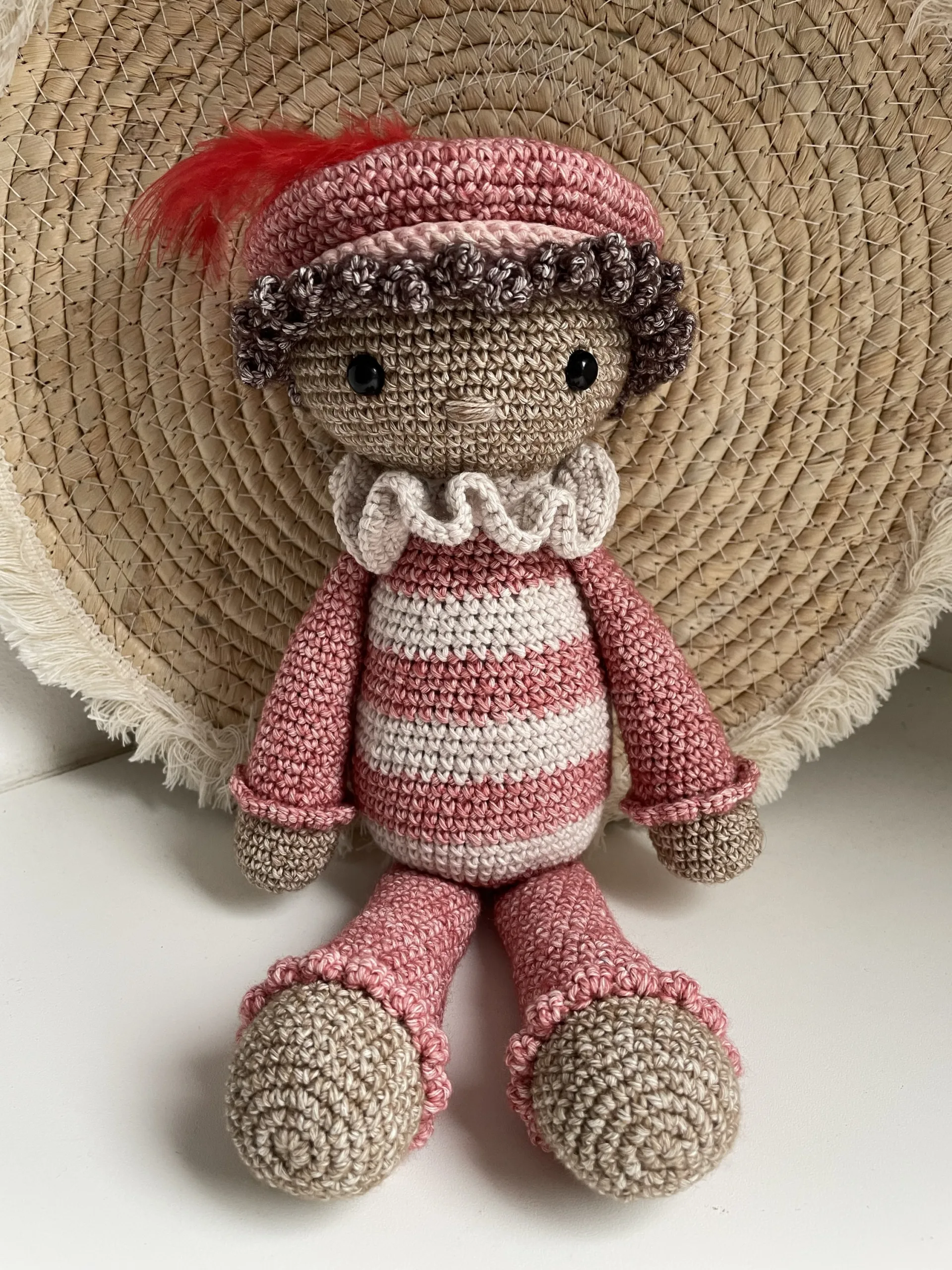 Pietje Roze - gehaakte knuffel